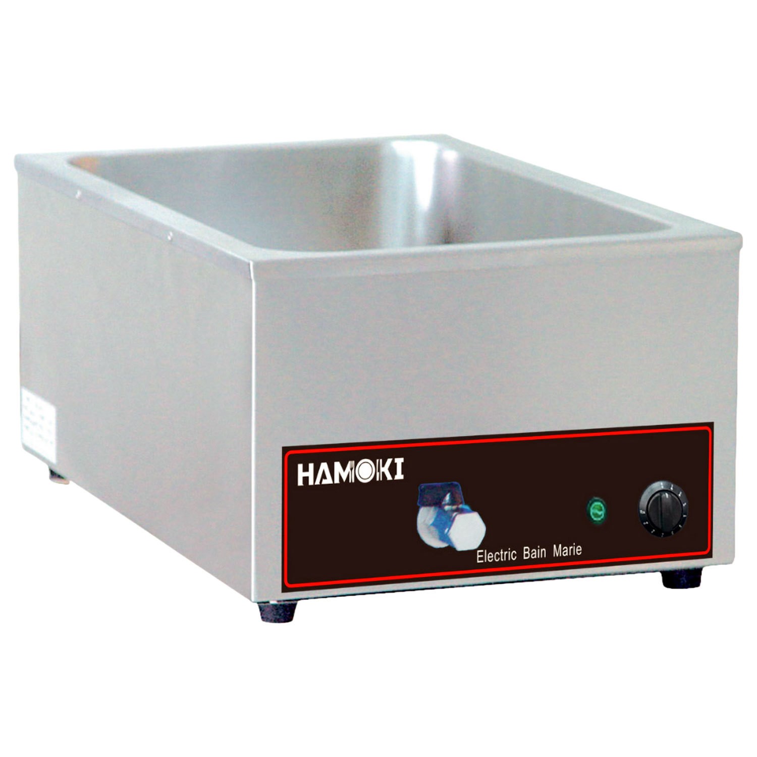 Hamoki Light Commercial Wet Heat Bain Marie With Drain Tap Gn1/1 205Mm Deep 101033