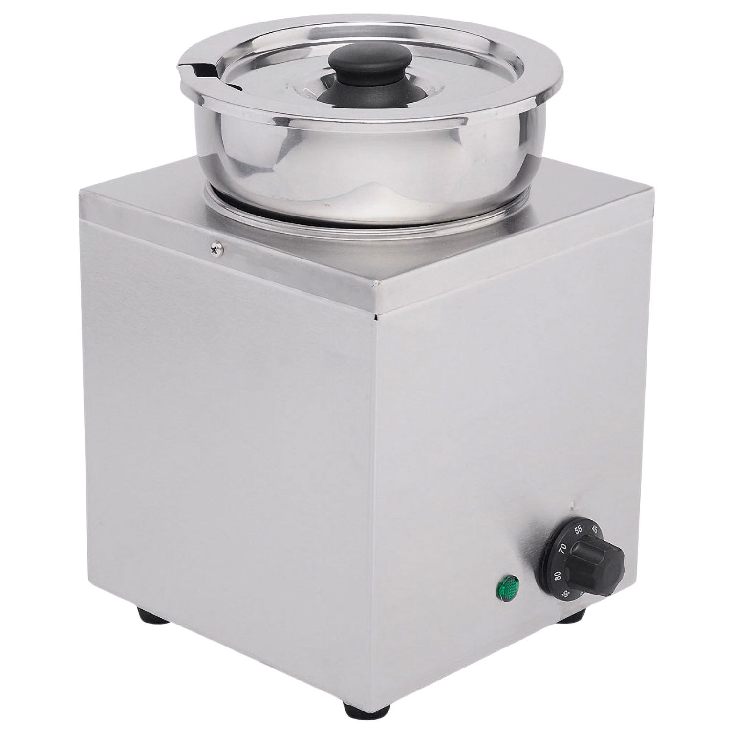 Hamoki Commercial Single Round Pot Wet Heat Bain Marie 3.5 Ltr 13A Plug-In Bmp-4