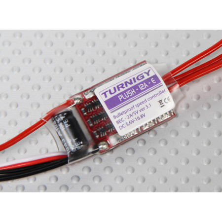 Turnigy Plush 12A Brushlees Motor ESC Electronic Speed Controler 21611