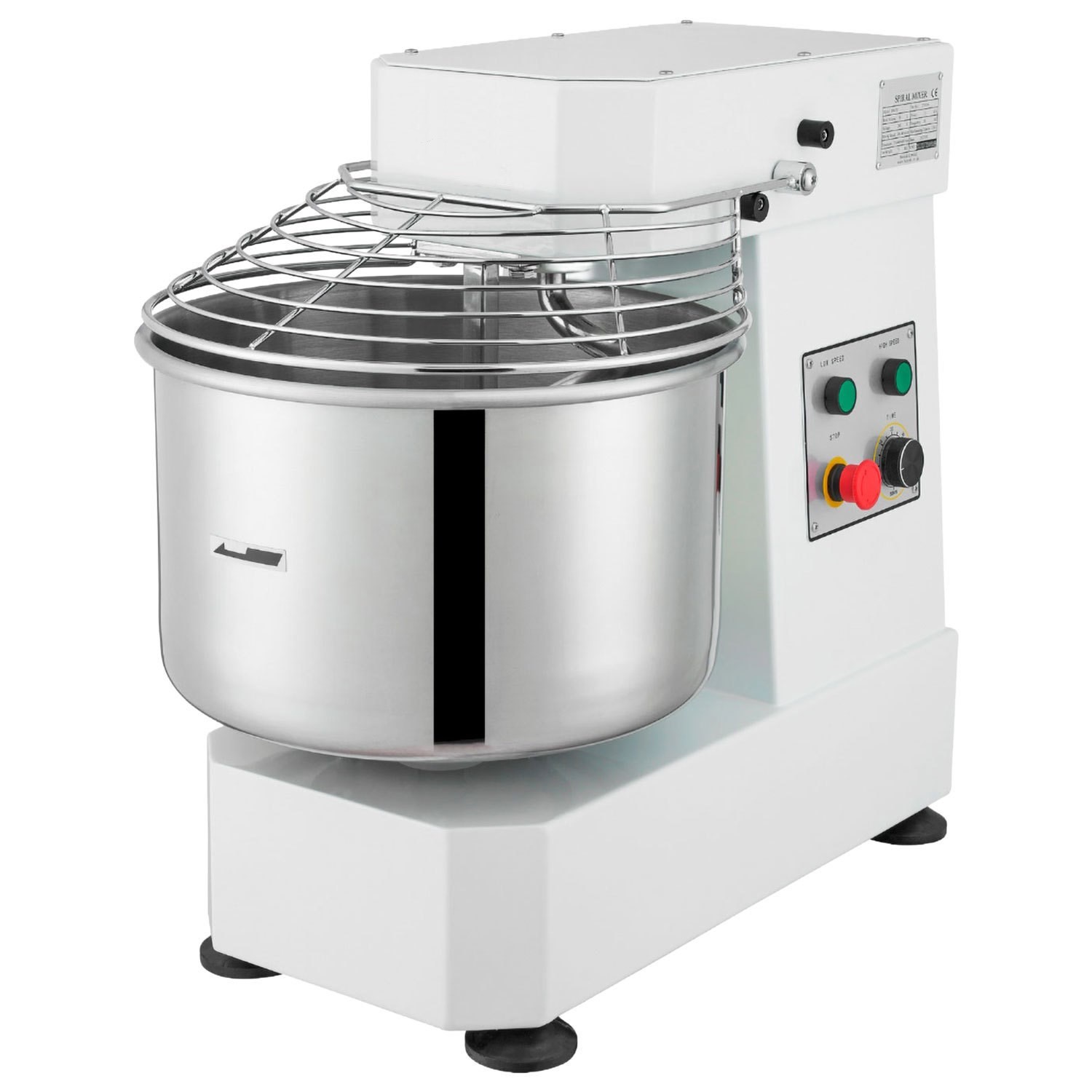 Steelmore White Hm-50 Italian Style Twin Speed Spiral Dough Mixer - 50 Ltr 35Kg