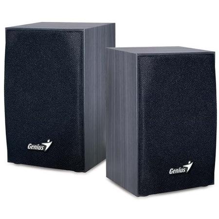 Genius SP-HF160 4 Watt USB 2.0 Wooden Speakers Black