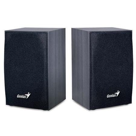 Genius SP-HF160 4 Watt USB 2.0 Wooden Speakers Black