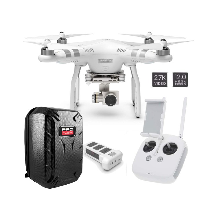 DJI Phantom 3 Advanced 2.7K Camera Drone + Free Hardshell Backpack