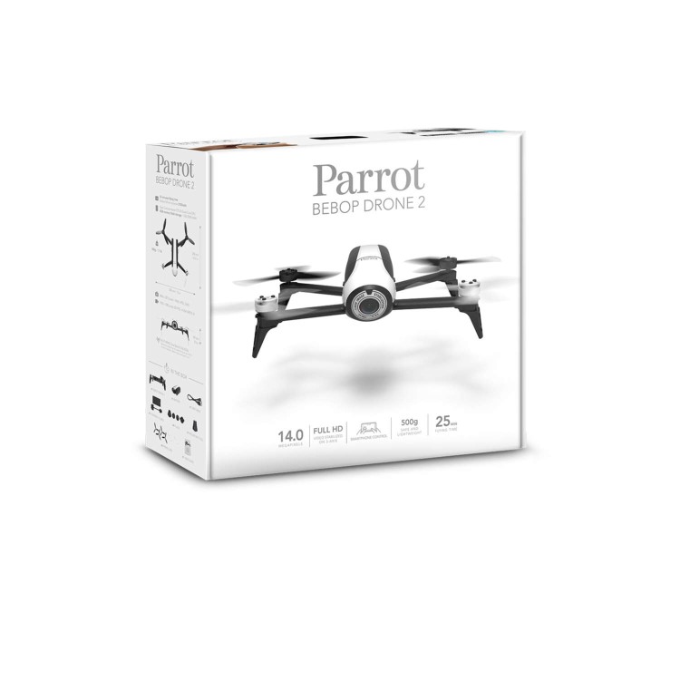 Parrot BeBop 2 HD 1080p Camera Drone In White