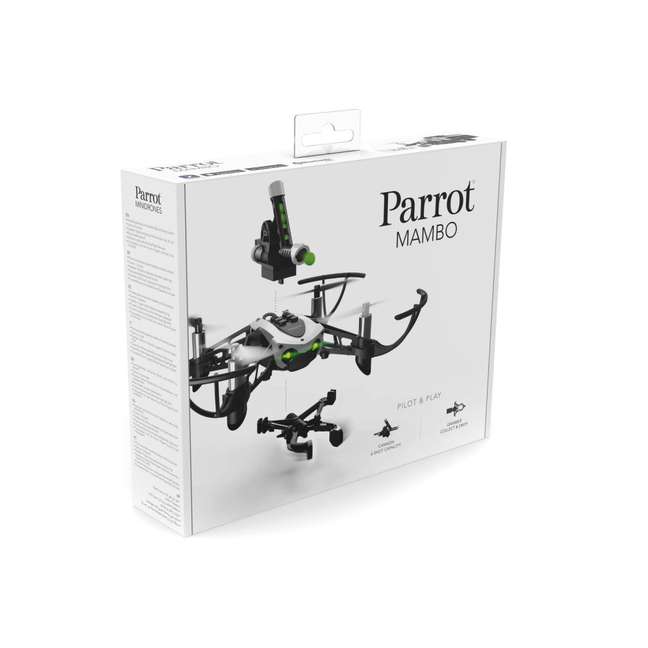 Parrot Mambo Mini Drone With Grabber & Cannon PF727001 Drones Direct