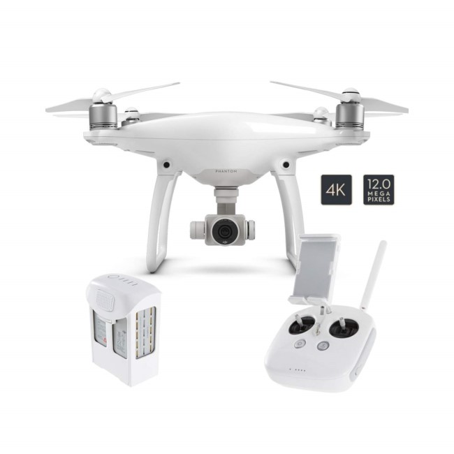 Open Box - As New - DJI Phantom 4 Ready To Fly 4K UHD Camera Drone With 3 Axis Gimbal Smart GPS Flight Modes Return To Home Object Tracking & Collision Avoidance