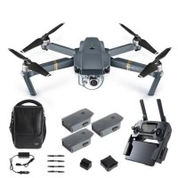 GRADE A1 - DJI Mavic Pro Ready To Fly 4K UHD Foldable Camera Drone With Three Axis Gimbal Smart GPS Flight Modes Return To Home Object Tracking & Collision Avoidance ULTIMATE BUNDLE