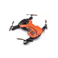 Wingsland S6 4K Foldable Pocket Sized Camera Drone - Orange - With Free Battery 