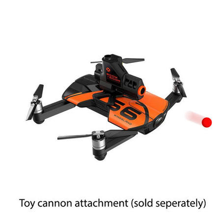 Wingsland S6 4K Foldable Pocket Sized Camera Drone - Orange - With Free Battery 