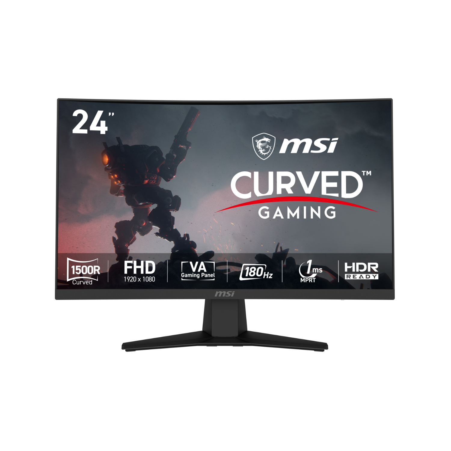 Msi Mag 244C 24 Inch 180Hz Curved Gaming Monitor Black - Image 7