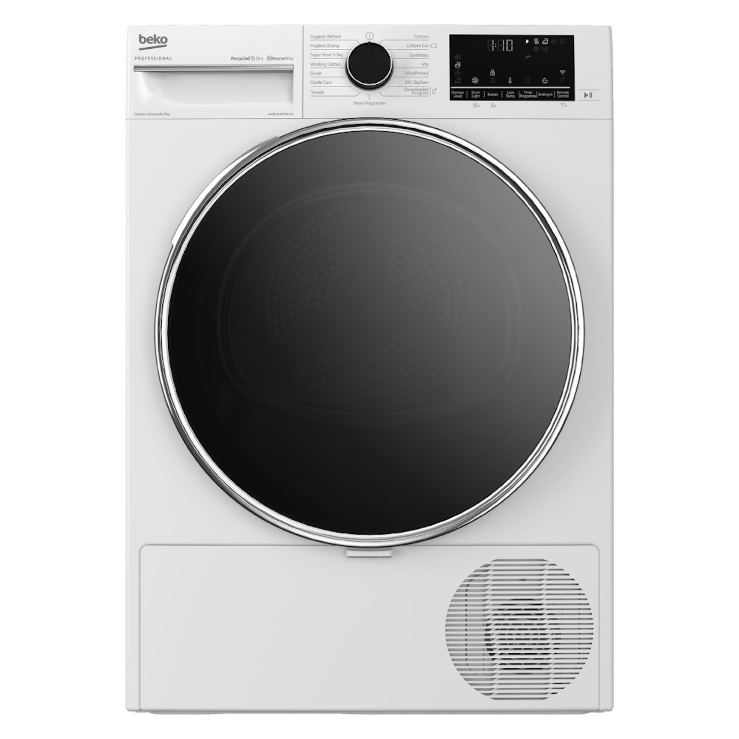 Beko Professional White Awzb9hp-Pro-Uk Commercial Heat Pump Dryer 9Kg Plug In