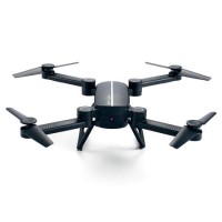 Toy Foldable Mini Drone Wifi 720P with One Key Return and altitude Hold in Black