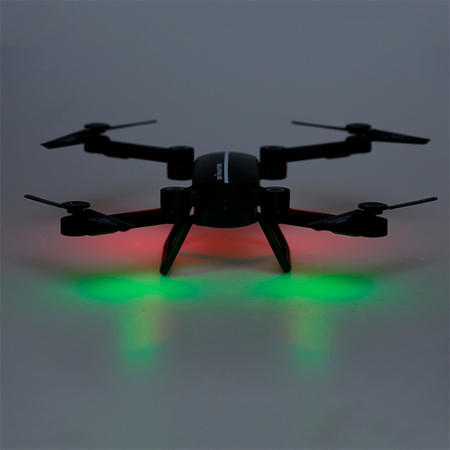 Toy Foldable Mini Drone Wifi 720P with One Key Return and altitude Hold in Black
