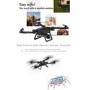 Toy Foldable Mini Drone Wifi 720P with One Key Return and altitude Hold in Black