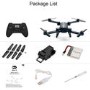 Toy Foldable Mini Drone Wifi 720P with One Key Return and altitude Hold in Black