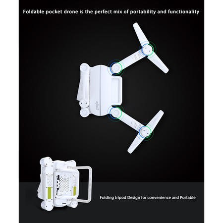 BT58 WH Toy Foldable Mini 720p WiFi Drone White