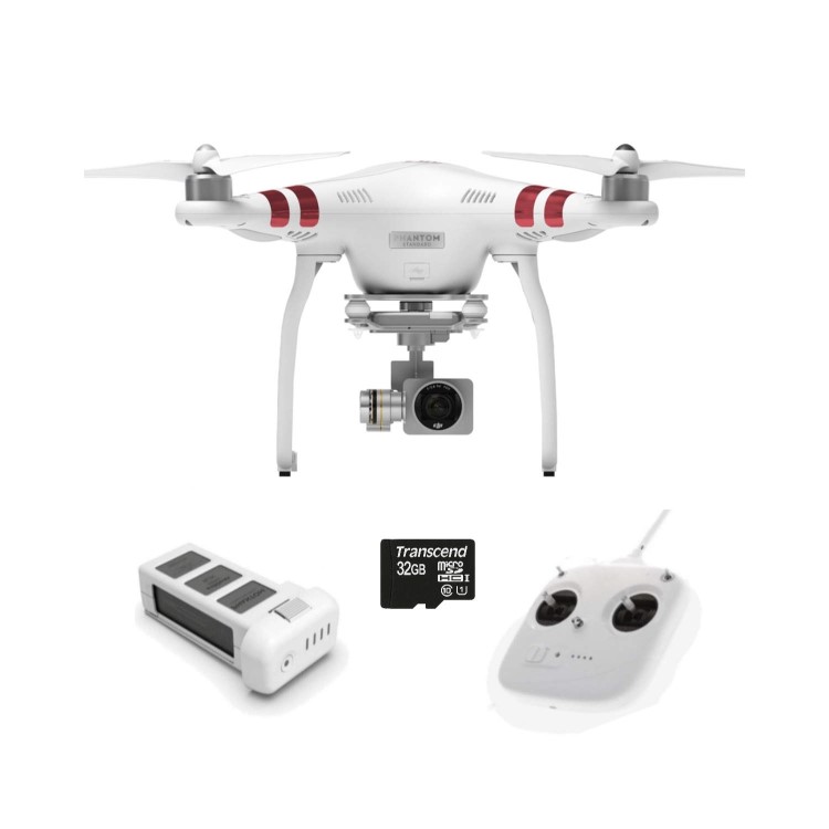 DJI Phantom 3 Standard 2.7K Camera Drone + 32GB Micro SD Card