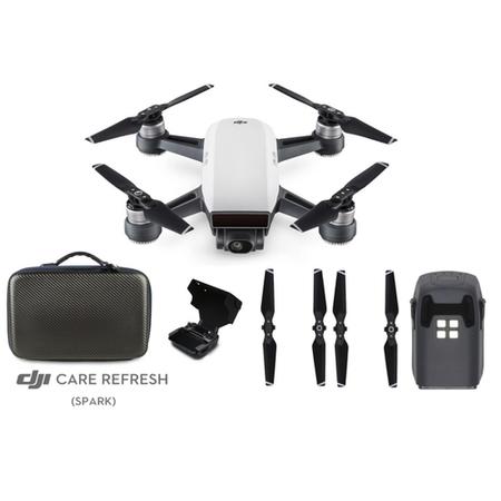 DJI Spark Alpine White + Free Case - Extra Battery - Propellers - Controller Shade - Polar Pro Filters & DJI Care Refresh