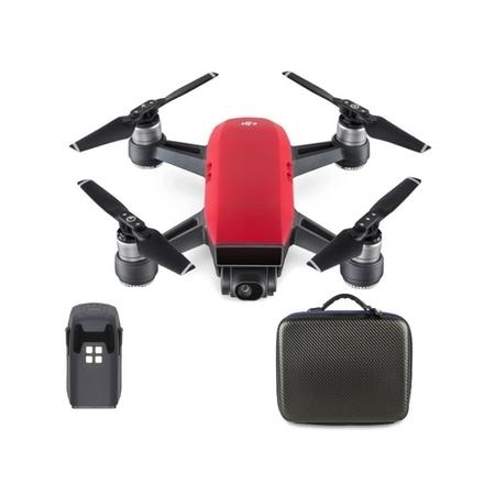 DJI Spark Lava Red with Extra Battery & Free Softshell Bag 