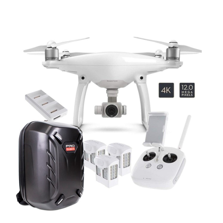 DJI Phantom 4 + Two Extra Batteries Charging Hub & Free Hardshell Backpack