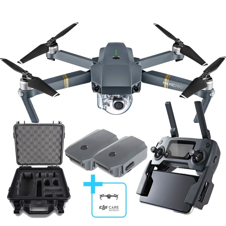 DJI Mavic Pro + Extra Battery & Case & DJI Care Refresh