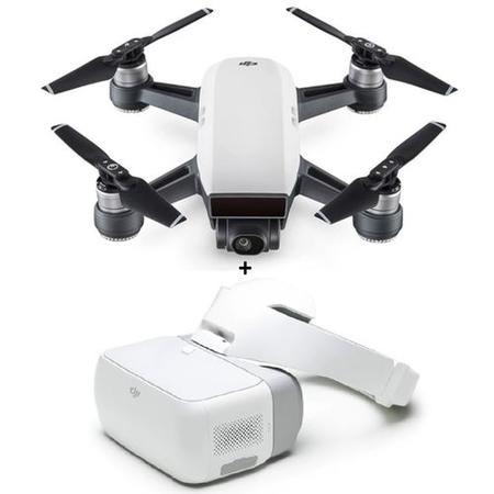 DJI Spark Alpine White with Free Soft Shell Backpack & DJI Goggles