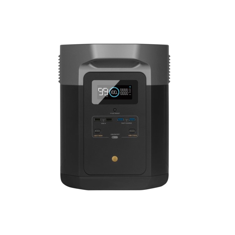 EcoFlow Delta Max Power Station 1600Wh Portable Power Bank with EcoFlow 160W Portable Solar Panel