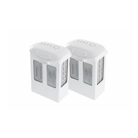 Two DJI Phantom 4 High Capacity Rechargeable Intelligent Flight Batteries
