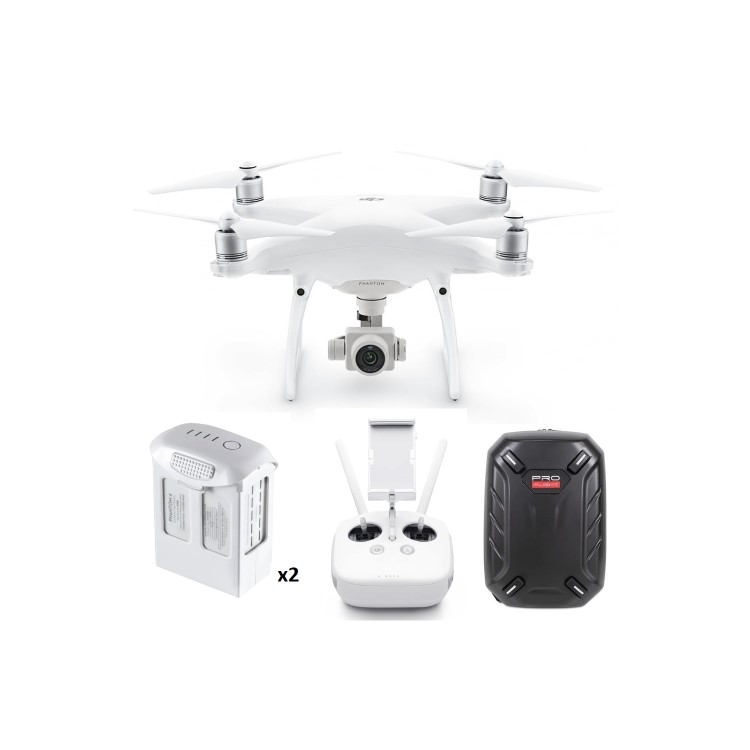 DJI Phantom 4 Pro 4K Drone with Extra Battery & Free Hard Shell Backpack