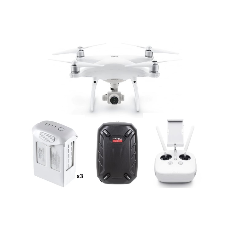 DJI Phantom 4 Pro 4K Camera Drone wtih Two Extra Batteries & Free Hard Shell Backpack
