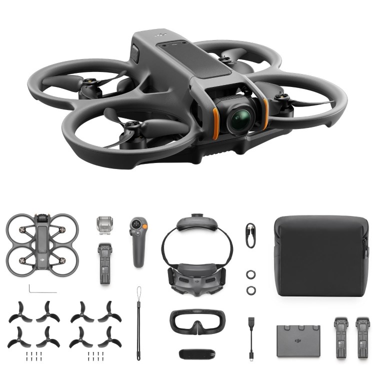 Box Opened DJI Avata 2 Fly More Combo 3 Batteries