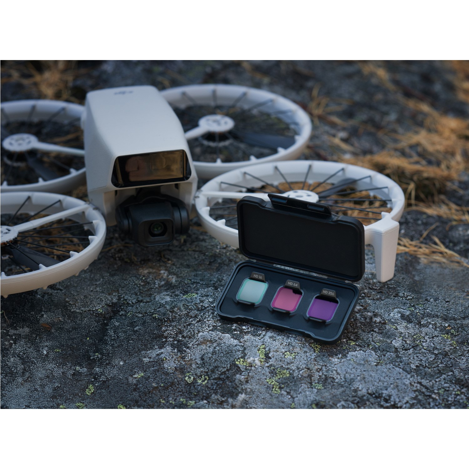 Lot De Filtres ND/CPL Pour Drone DJI (Type Flip) - Verre Optique Allemand - ND16, ND8, CPL - Pour Photo/Video Aérienne - 3