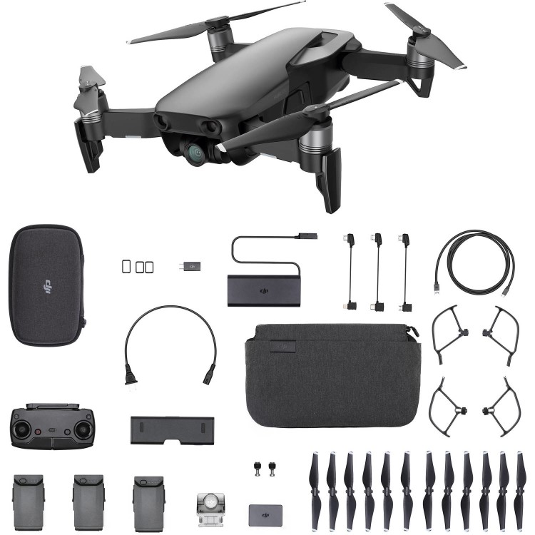 DJI Mavic Air 4K Drone with Fly More Combo - Onyx Black