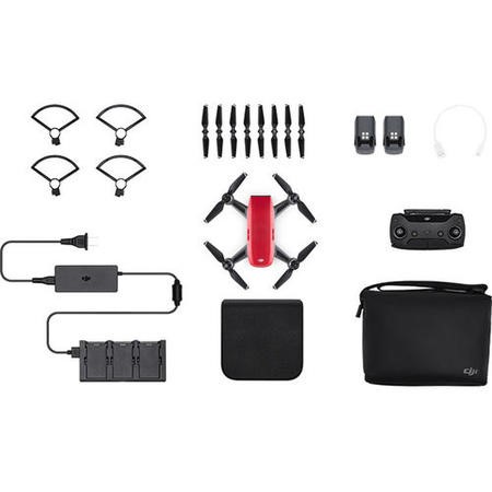 DJI Spark Drone with Fly More Combo Red