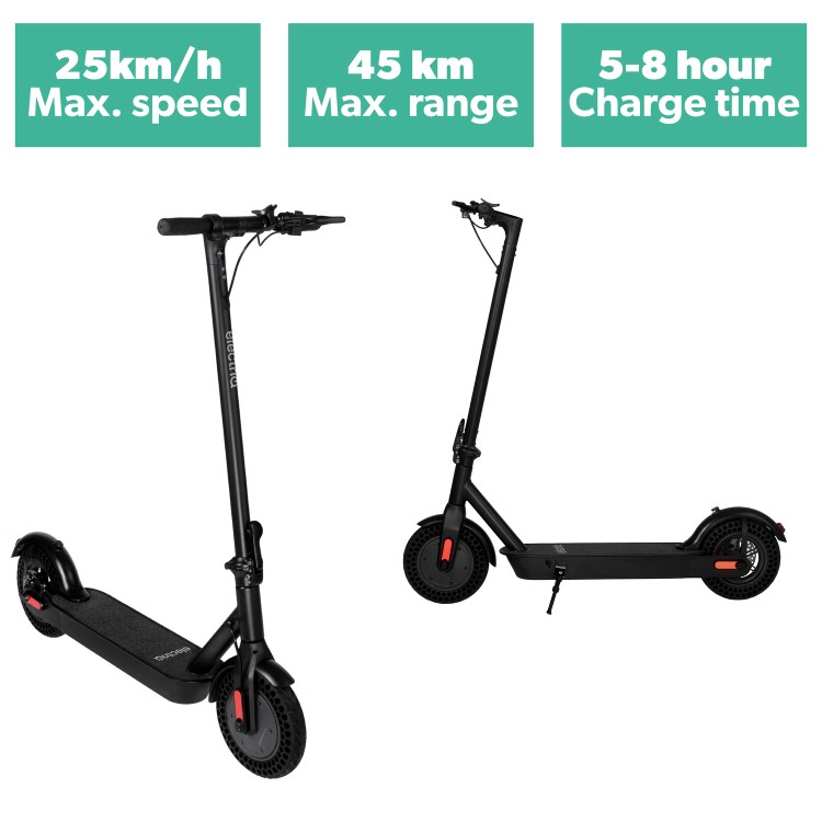 electriQ Active Pro Electric Scooter - Black