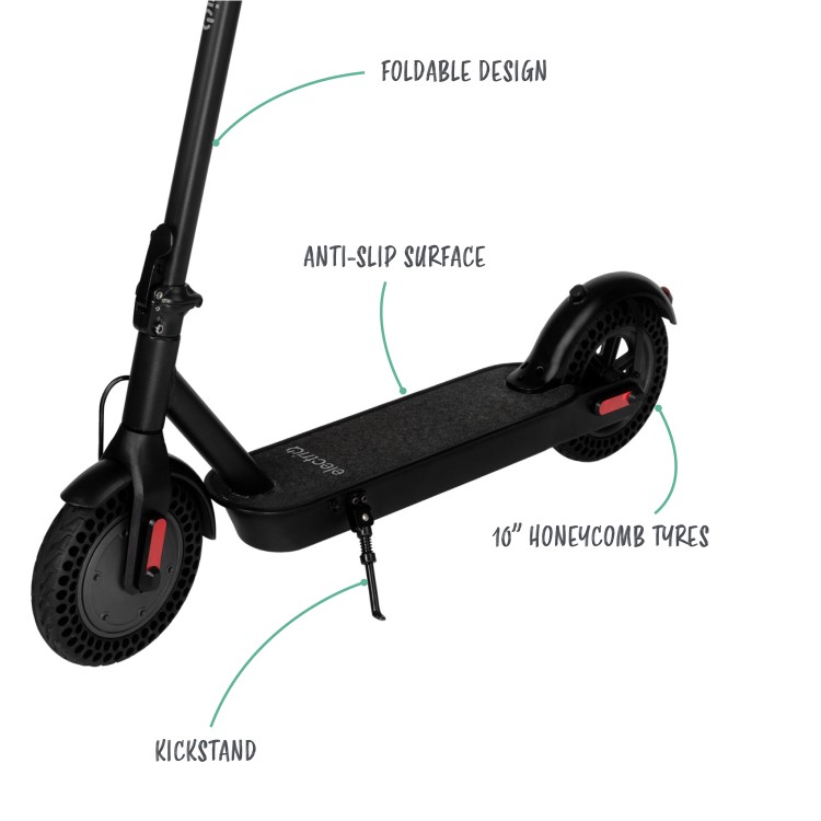electriQ Active Pro Electric Scooter - Black