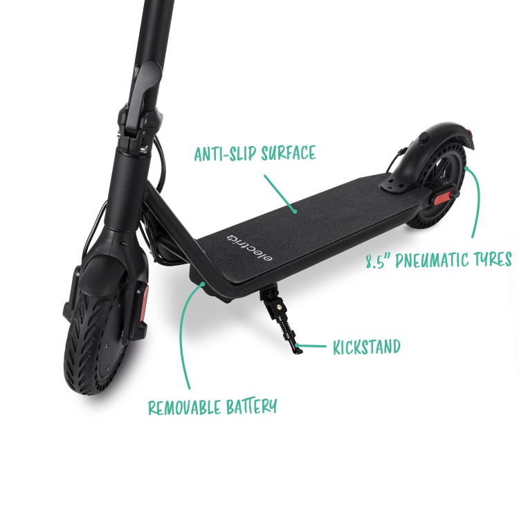 GRADE A2 - electriQ Active Electric Scooter - Black - 25km Range - 25km/h 