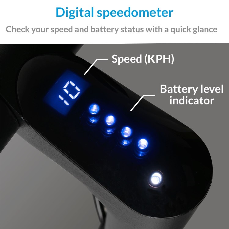 GRADE A2 - electriQ Active Electric Scooter - Black - 25km Range - 25km/h - LG battery