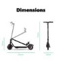 GRADE A3 - electriQ Active Electric Scooter - Black - 25km Range - 20km/h 
