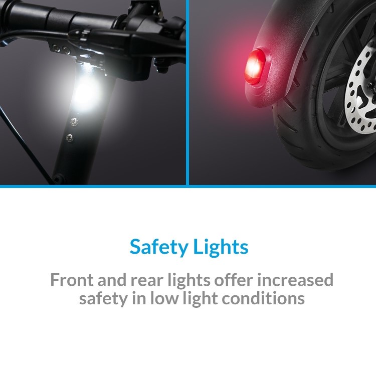 GRADE A3 - electriQ Active Electric Scooter - Black - 25km Range - 20km/h 