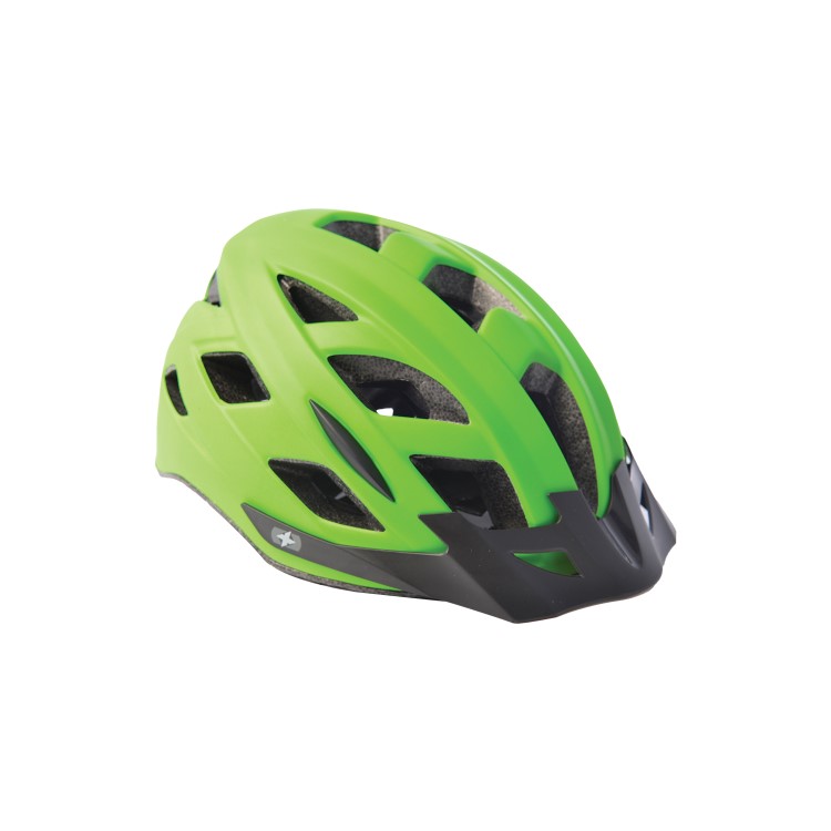 Oxford Metro V Helmet with Rear Light in Fluo Green - L/XL 58-61cm
