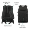Drone Backpack with Front Hardshell - Black
