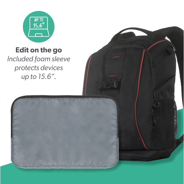 Anti-theft Drone backpack with Waterproof cover - Black