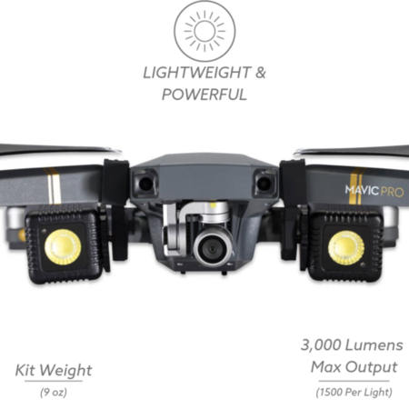 Lume cube lighting kit online for dji mavic pro