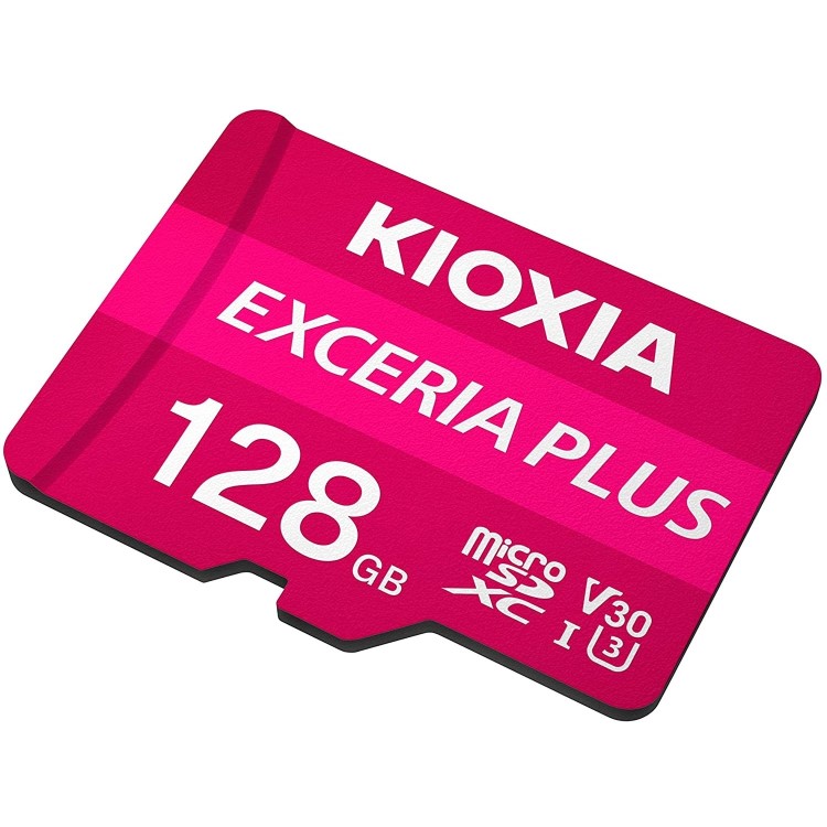 Kioxia 128GB Exceria Plus U3 V30 MicroSD Card