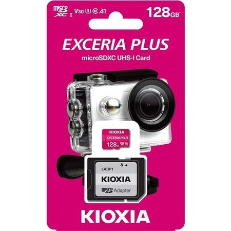 Kioxia 128GB Exceria Plus U3 V30 MicroSD Card