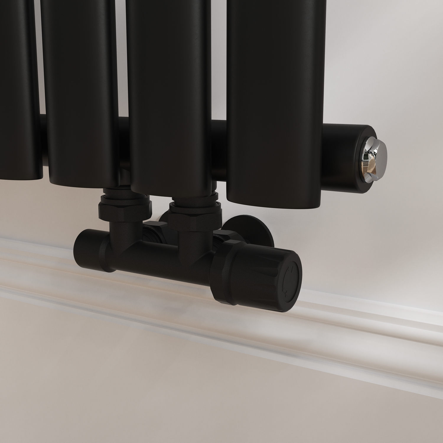 Elego Modern Manual H Block Angled Radiator Valves (Pair) MAN-HBA-3MB - Image 3