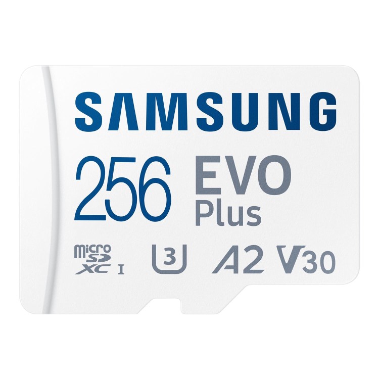 Samsung EVO Plus 256GB UHS-1 Micro SD Card + Adapter