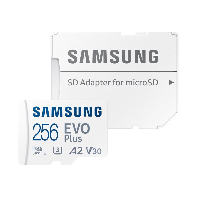 Samsung EVO Plus 256GB UHS-1 Micro SD Card + Adapter
