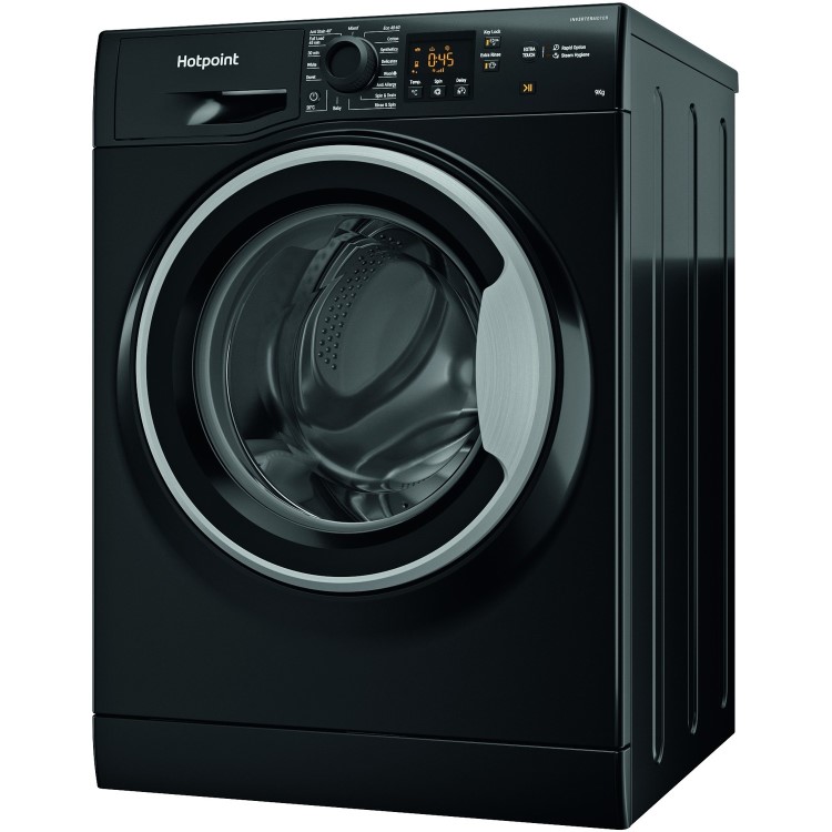 Refurbished Hotpoint NSWM963CBSUKN Freestanding 9KG 1600 SpinWashing Machine